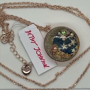 Betsy Johnson  Star power Teddy bubble necklace
